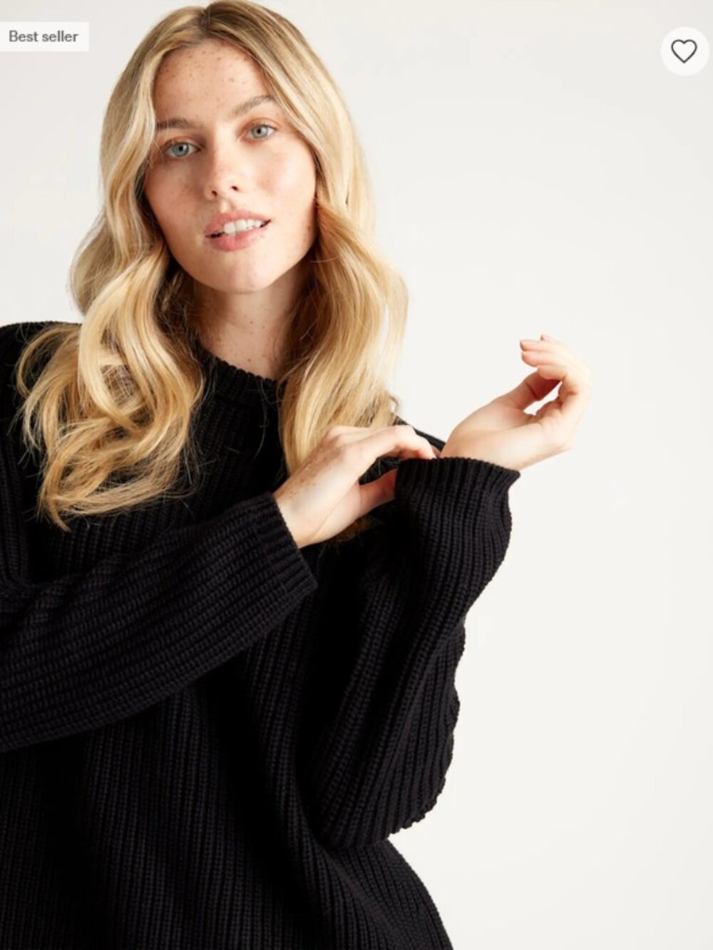 Quince Organic Cotton Fisherman Crew Sweater Black Small New With Tags Classic - Picture 8 of 16